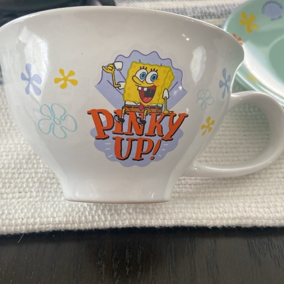 Nickelodeon SpongeBob SquarePants Tea Cup & Saucer Set 12 oz - Picture 11 of 12